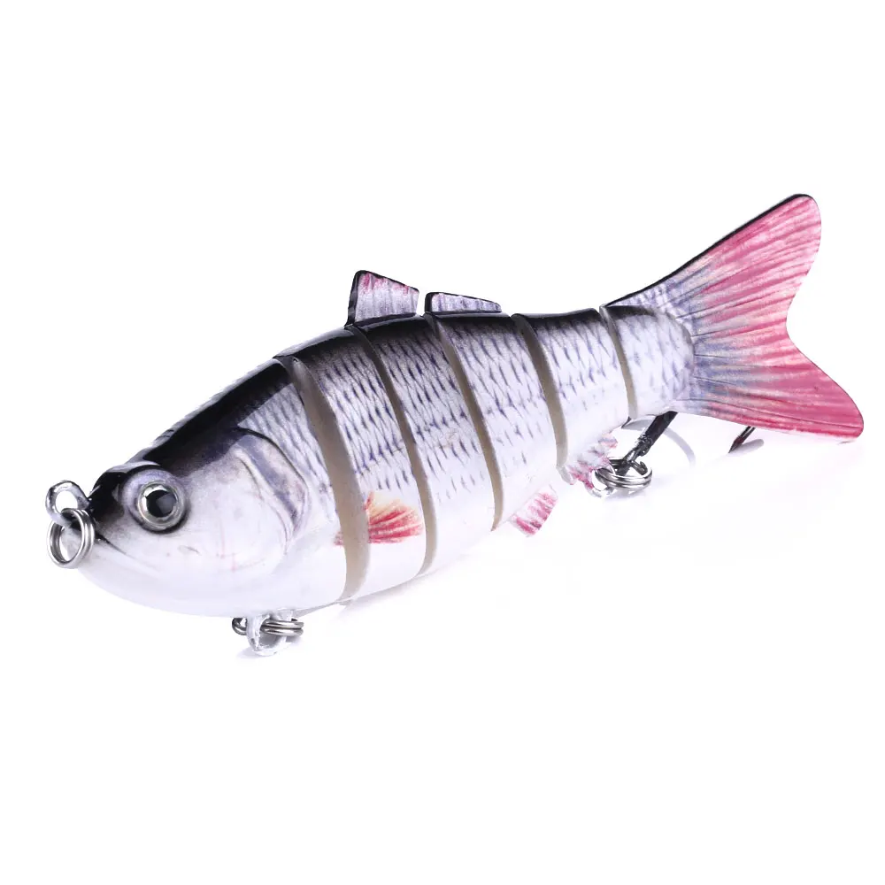HENGJIA сочлененной рыболовные приманки 6 сегментов жесткий Swimbait воблеры искусственная приманка для рыбалки рыболовные снасти