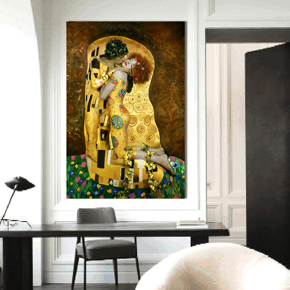 Новинка большой Густав Климт холодный современный Декор для дома картины
