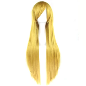 Soowee 24 цвета 80 см длинные женские синтетические волосы косплей парик термостойкие желтые серые прямые искусственные волосы