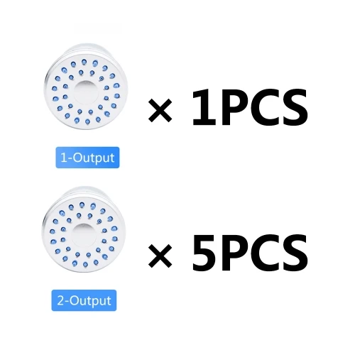 Комплект из 3 предметов-6 шт./компл. гидравлическая Массажная подушка для лечения иглоукалыванием экономии воды Насадки для душа струи форсунки душевая кабина аксессуары Ванная комната - Цвет: 6pcs