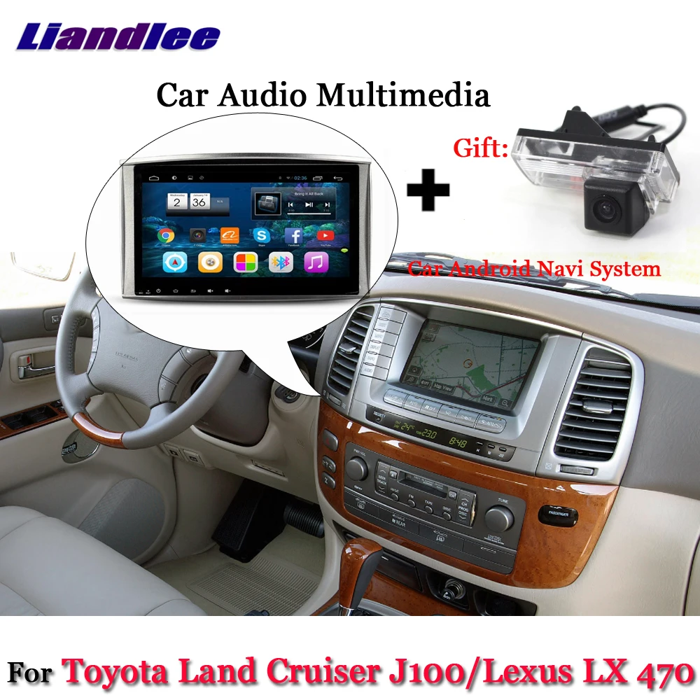 Liandlee автомобильная система Android для Toyota Land Cruiser LC100 J100/для Lexus LX 470 радио gps Nav Карта Навигация экран мультимедиа
