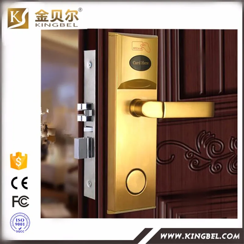 Беспроводной Радиочастотный цифровой дверной замок с считывателем карт|hotel door