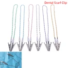 1 шт. Стоматологические принадлежности для полости рта зажим для шарфадержатель для салфетокпружинный шнур стоматологические инструменты стоматологический лабораторный материал зажим для зубного шарфа