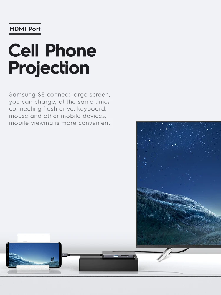 NOHON usb-хаб 3,0-Мульти USB C концентратор HDMI адаптер аудио NIC порт для MacBook huawei mate 20 Pro type C концентратор USB-C док-станция