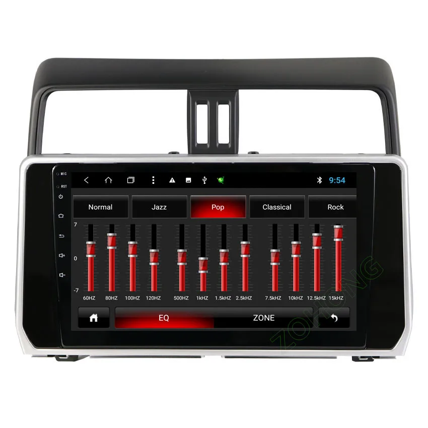 2.5D 10,2 дюймов Octa 8 Core 2 Гб+ 32 ГБ, автомобильный dvd-плеер на основе Android для Toyota Land cruiser Prado 150 autoadio gps навигации BT