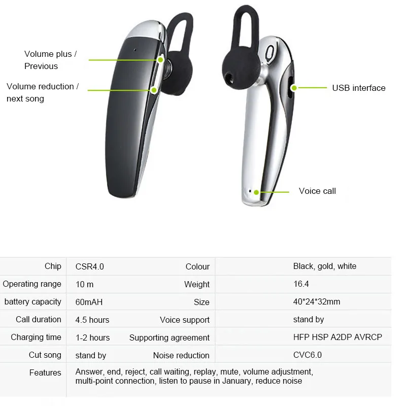 Digiworld беспроводные наушники Сабвуфер вкладыши bluetooth гарнитуры ушной крючок для