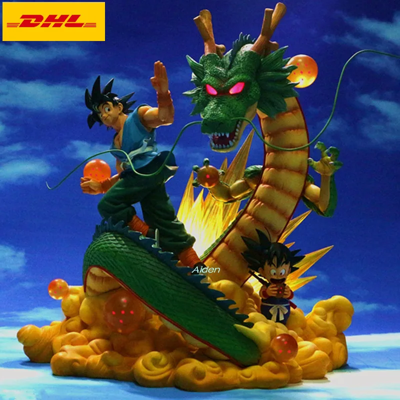 1" Dragon Ball статуя Saiyan Сон Гоку бюст семь, шар дракона полная длина портрет Фея Дракон анимационная фигурка GK игрушка 41 см B797
