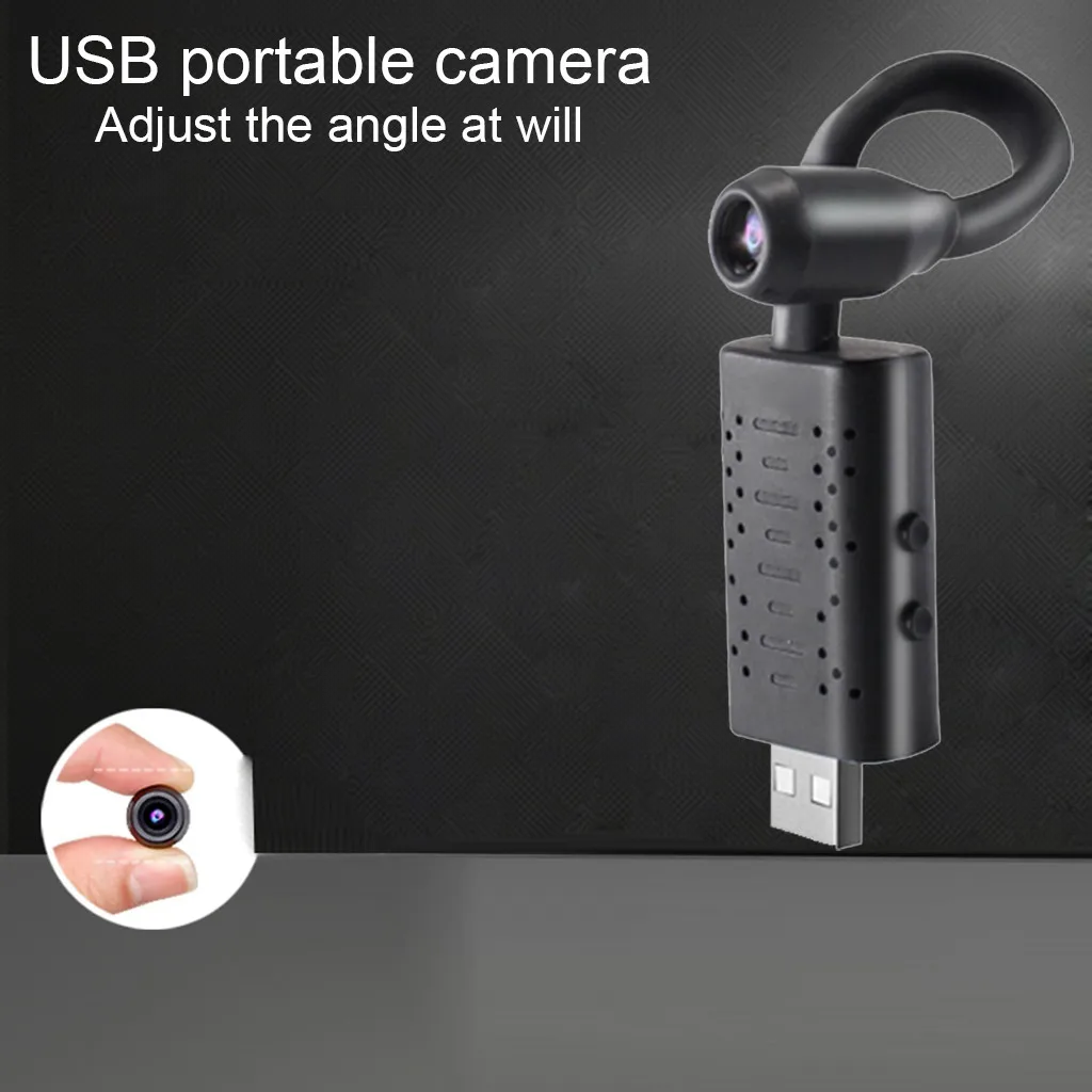 Носимые устройства HD Smart Mini Wifi USB IP камера 360 градусов свободное вращение в режиме реального времени Обнаружение дропшиппинг