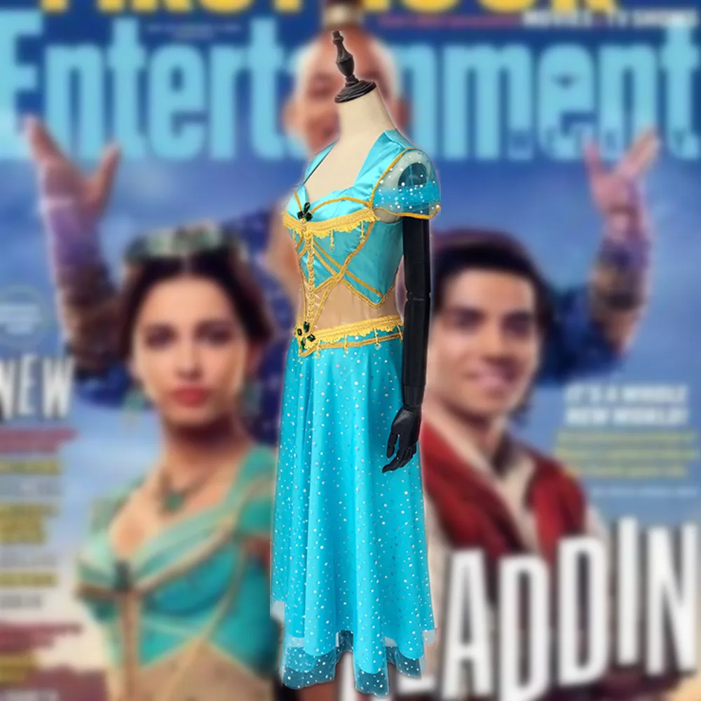 Костюм для косплея из фильма Аладдин жасмин Детские платья взрослых одежда сцены