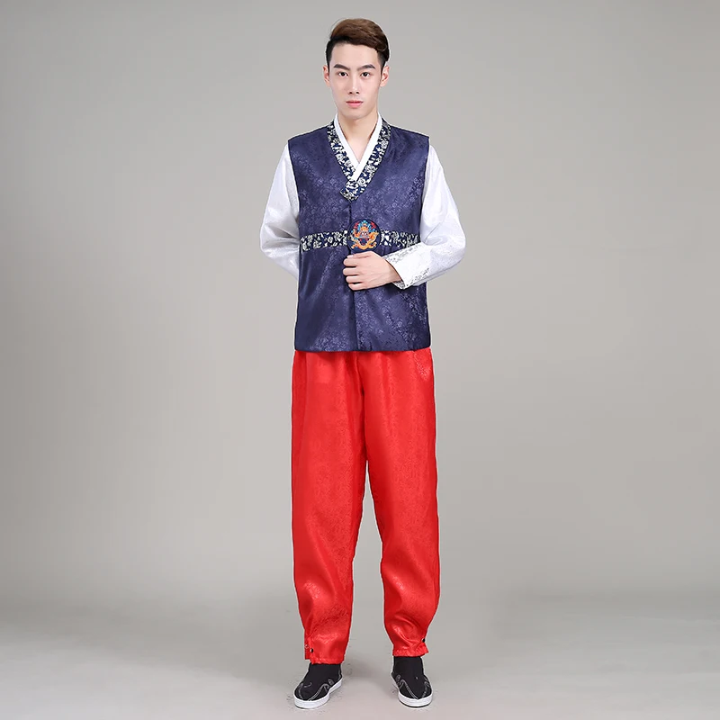 Высокое качество мужской Корейский Традиционный анбок танцевальный сценический