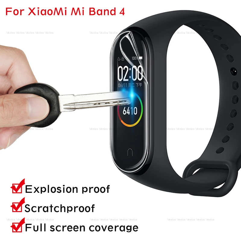 10 шт. защитная пленка для экрана Xiaomi Mi Band 4 мягкая смарт браслета band4 miBand не