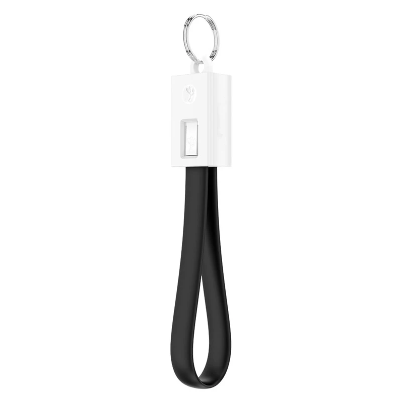 Micro USB кабель для Xiaomi Redmi Note 5 Pro 4 Реверсивный Micro USB зарядное устройство кабель для передачи данных для samsung S7 мобильный брелок для телефона шнур - Цвет: Black