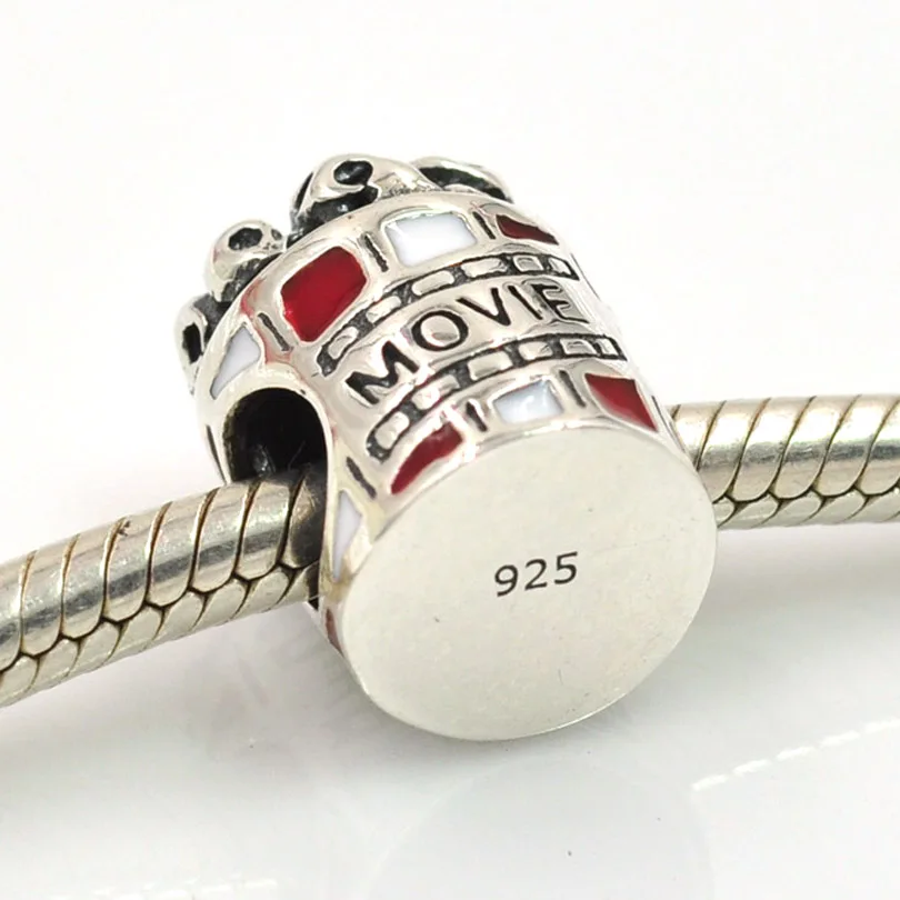 Подходит для браслета-шарма Pandora Оригинальные Серебряные эмалированные