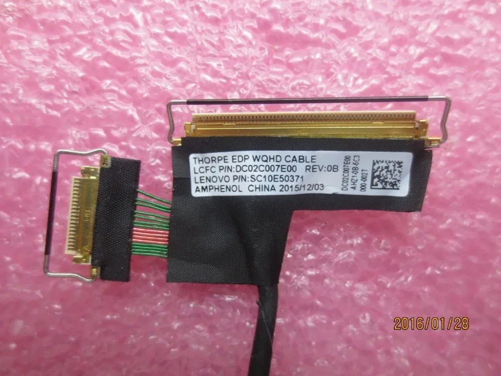Оригинальный eDP кабель ЖК-экран видео ЖК-дисплей WQHD для ThinkPad T460S T470S серии FRU 00UR903