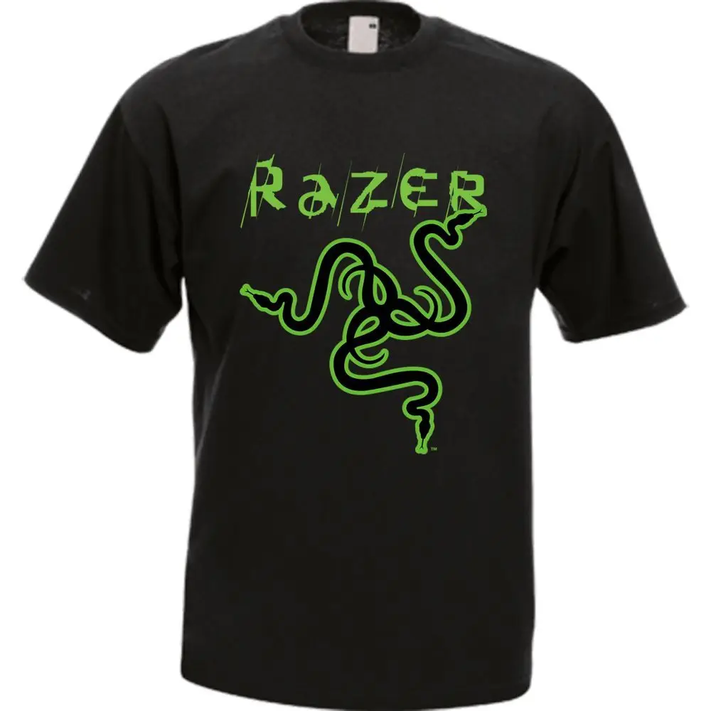 Razer Snake Logo razer игровое оборудование мужская футболка много цветов Повседневная