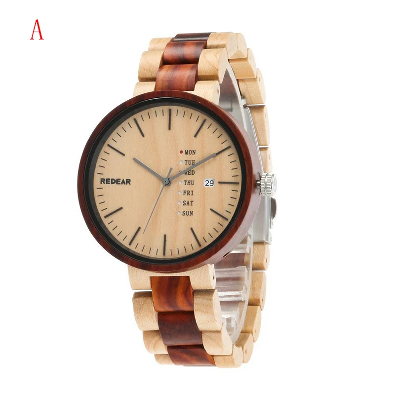 YULUCH оригинальные мужские кварцевые часы премиум класса из натурального дерева