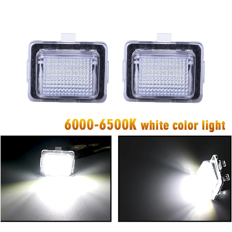 2X LED Number License Plate Light For Mercedes Benz C-Class W204 W212 W221 CL-Class W216 White Canbus Lights | Автомобили и