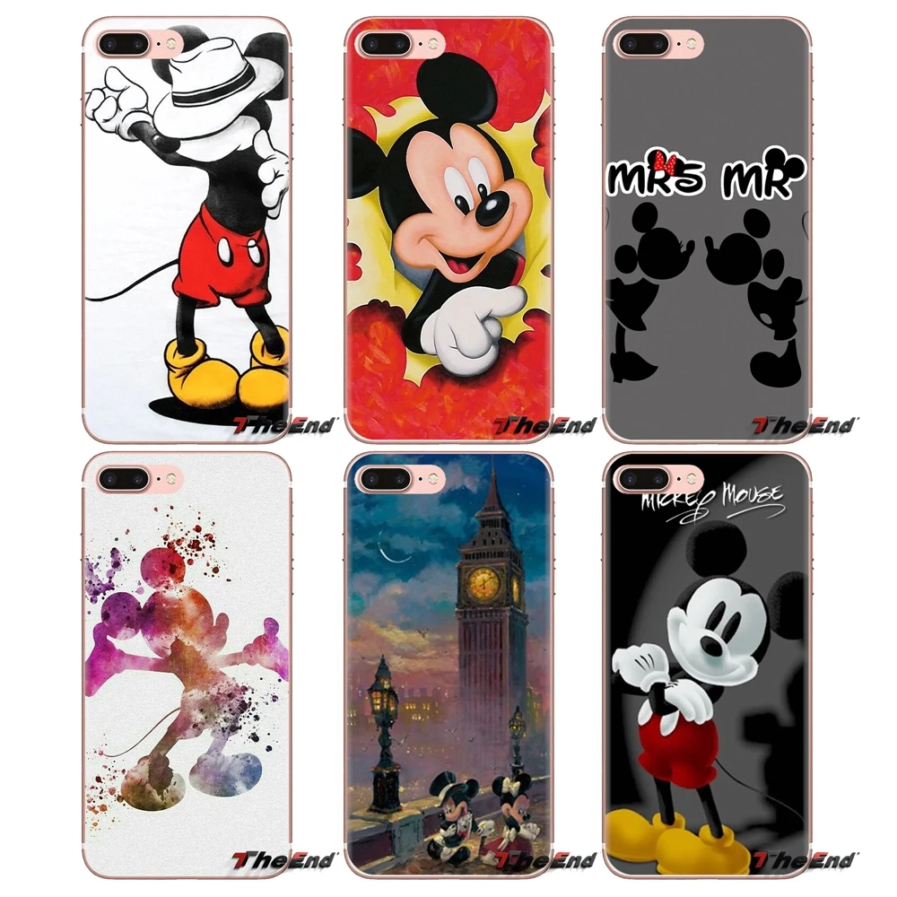 For Xiaomi Redmi 4A S2 Note 3 3S 4 4X 5 Plus 6 7 6A Pro Pocophone F1 Animal Kissing Mickey Minnie Mouse TPU Transparent Bag Case |