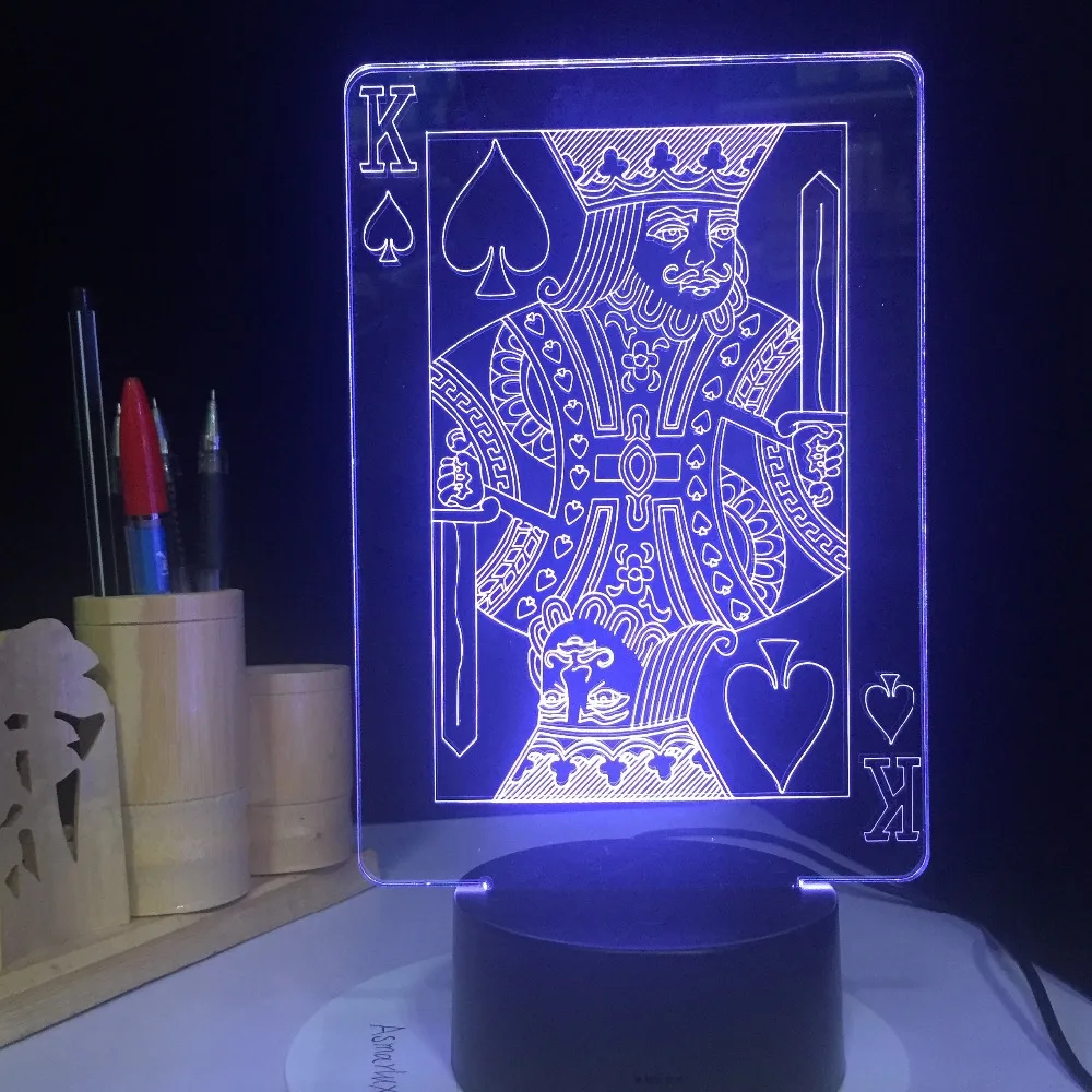 3d лампа в виде игральных костей для казино 5 В|Ночники| |