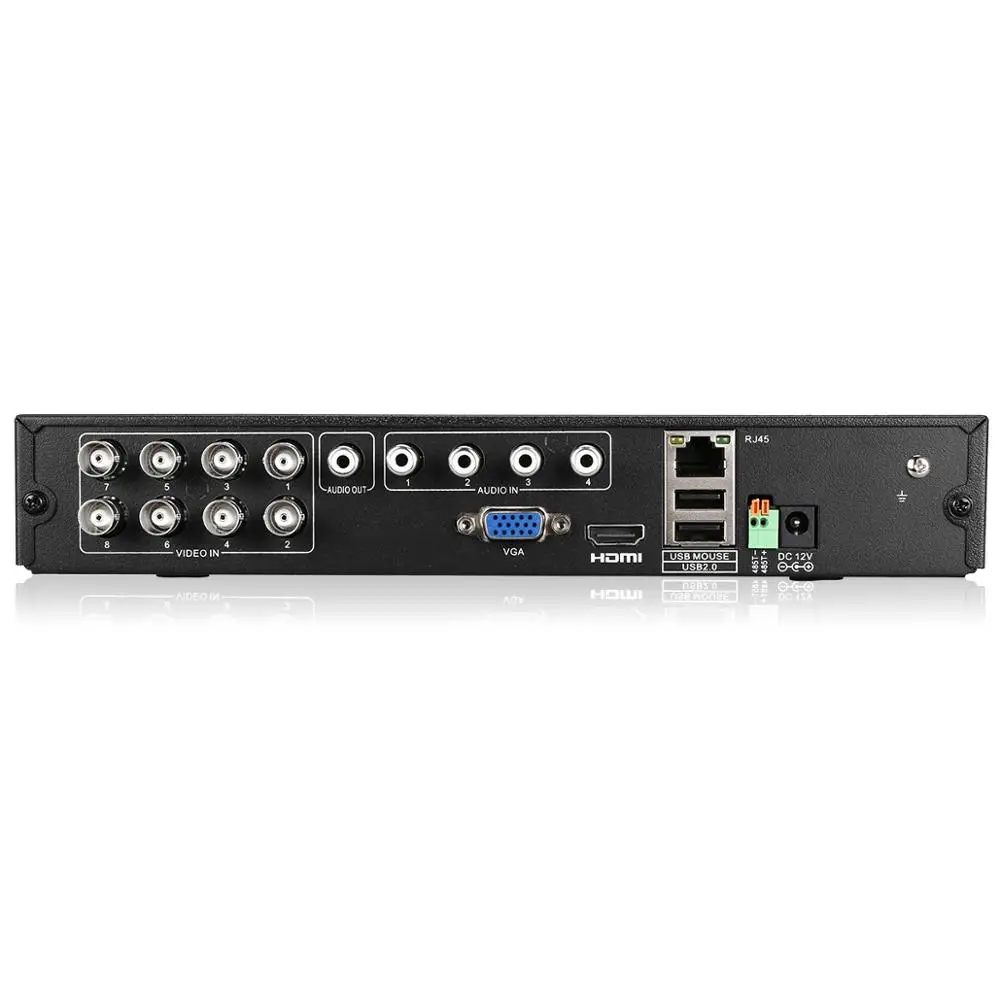 1080P 1080N CCTV видеонаблюдения цифровой видеорегистратор DVR 8CH видео 4RCA вход HDMI H.264 P2P