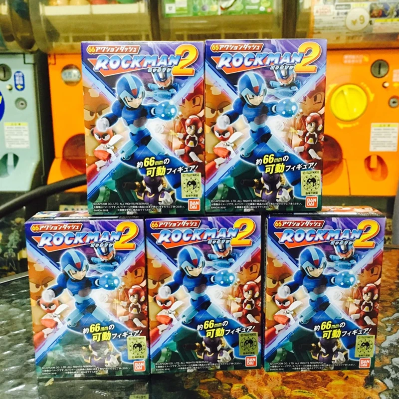 WSTXBD Оригинальный Bandai 5 шт./компл. Mega Man Rockman Protoman X 66 Action 2 VAVA игрушки Фигурки Модель