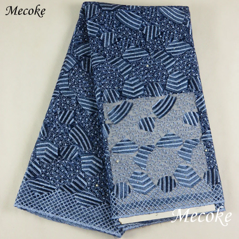 Высококачественная африканская кружевная ткань для свадьбы 2018 вышитая