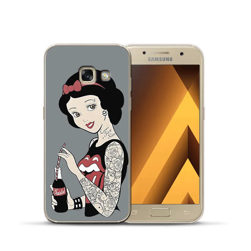 Роскошный чехол для samsung Galaxy A9 A8 A7 A6 A5 A3 эльф Русалка Белый снег чехол с принцессой чехол силиконовый чехол