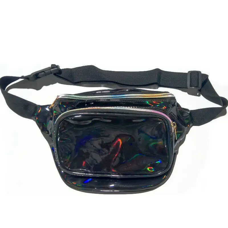 Модная Радужная поясная сумка унисекс для мужчин и женщин голографическая