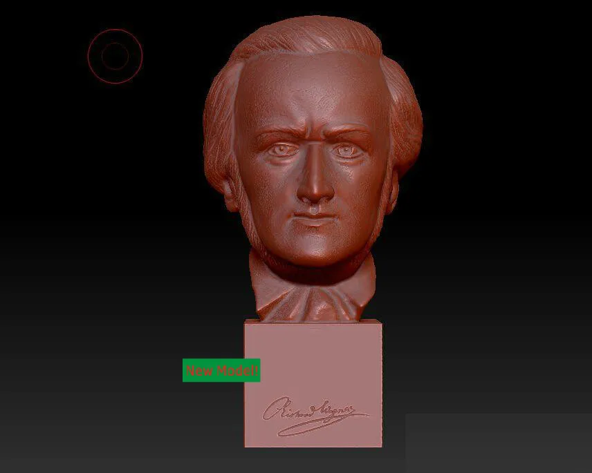 

3D модель stl формат, 3D твердая модель вращения скульптура для станка с ЧПУ Wagner
