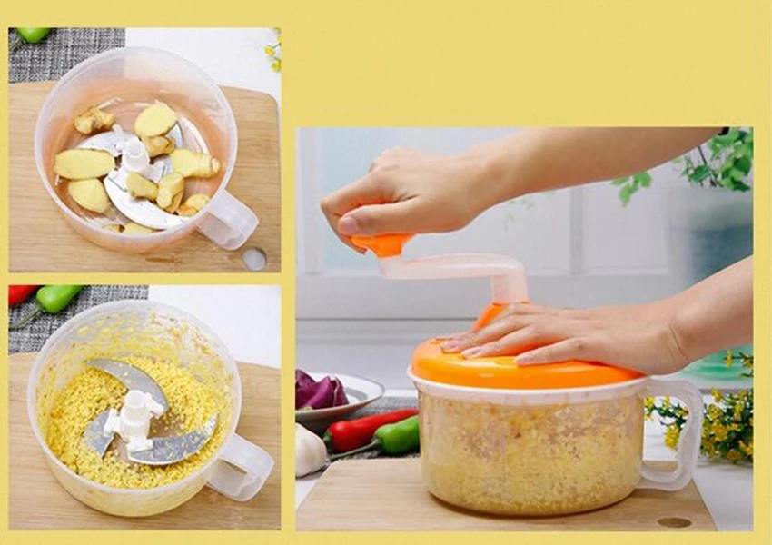 Мощная ручная мясорубка, ручной измельчитель, миксер, миксер, блендер для измельчения мяса, фруктов, овощей, орехов, трав