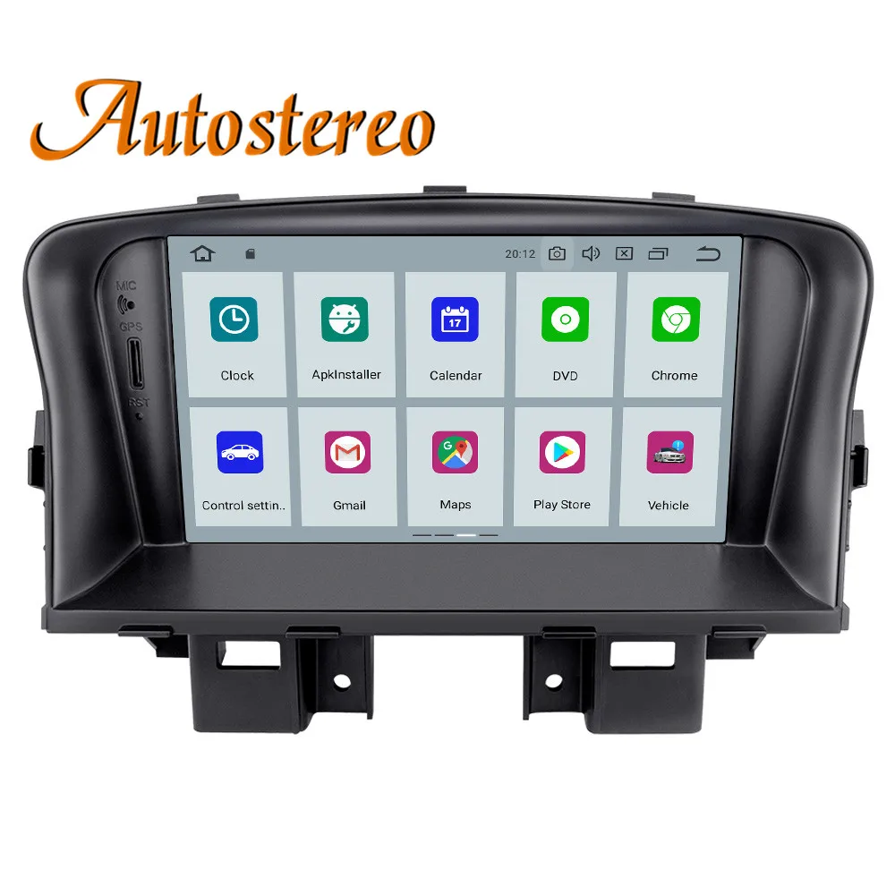 Android 9 автомобильный gps-навигатор автомобильный DVD CD-плеер для Chevrolet CRUZE 2008-2012 головное устройство мультимедийный магнитофон ips