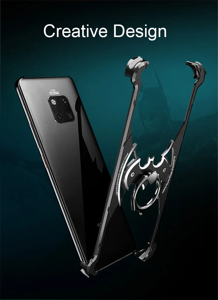 Чехол с кольцом-держателем Роскошный чехол для телефона huawei mate 20X20 чехол для huawei mate 20 Pro RS металлический бампер задняя крышка
