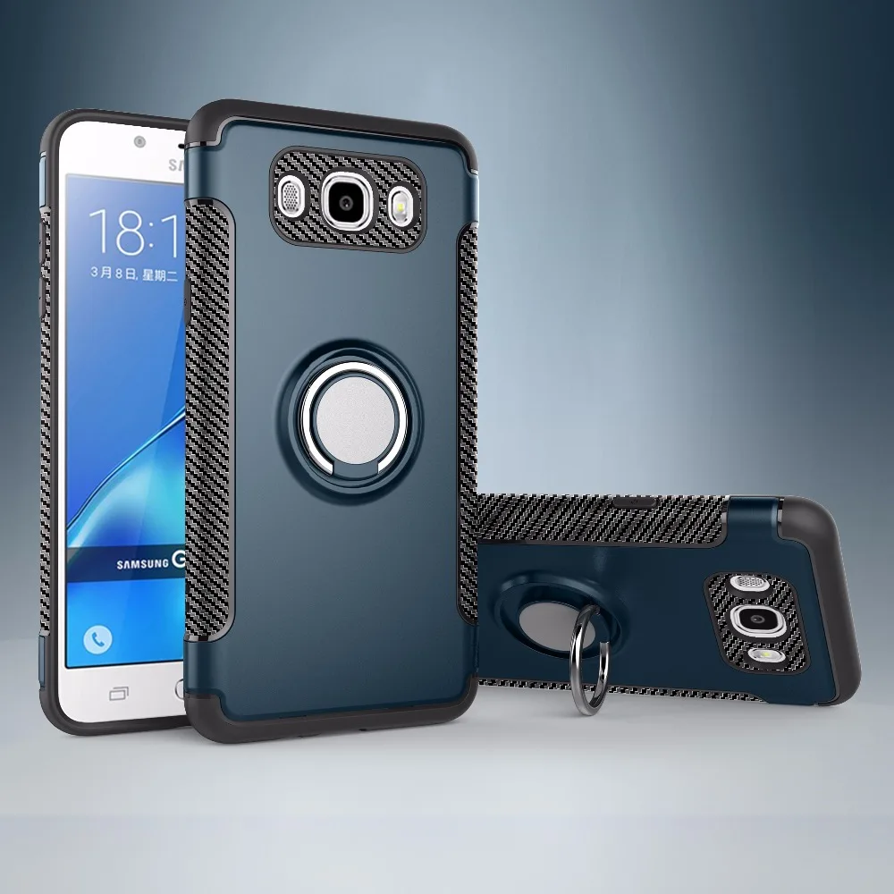 Coque для samsung Galaxy J3 J330 J5 J530 J7 J730 J3 J5 J7 жесткий Гибридный Пластиковый Чехол комбинированный Броня с магнитным кольцом крышка