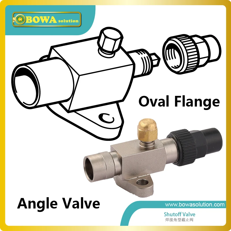 Angle shutoff valve with oval flange connection suitable for 4VCS 4TCS 4PCS 4NCS 4J 4H 4G reciprocating compressors | Бытовая техника