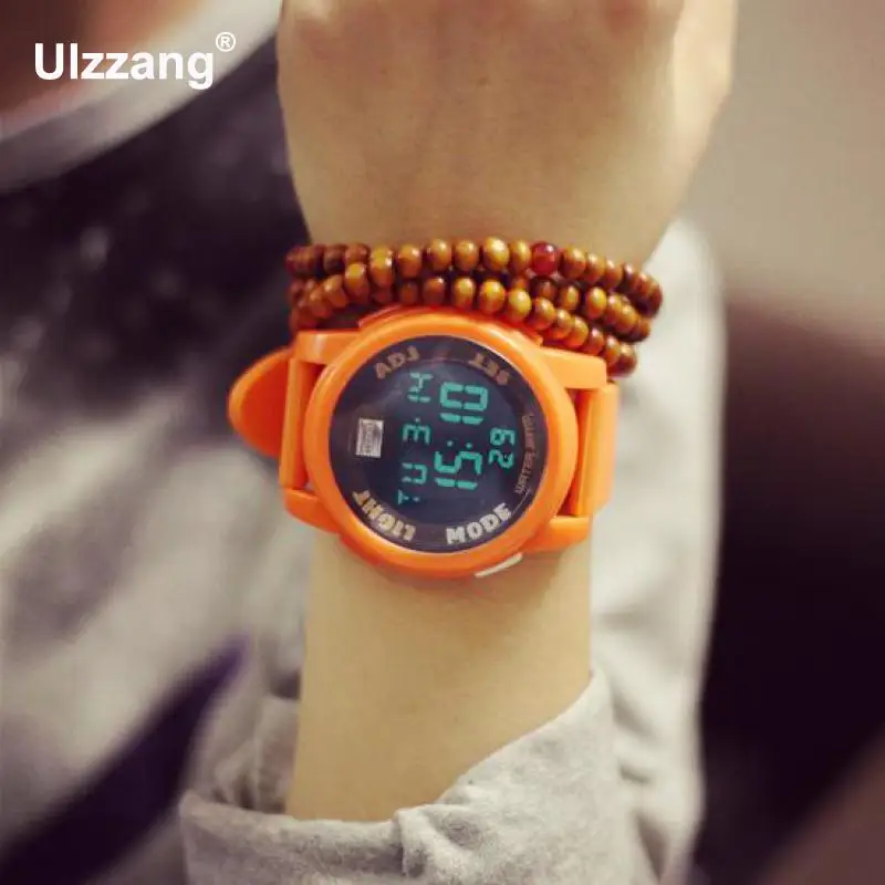 2018 Новое поступление LED Stop часы резиновые силиконовые мужские и женские для