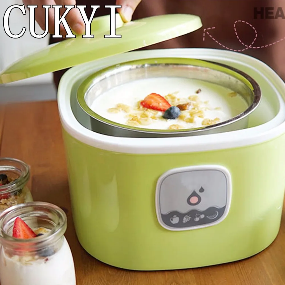 CUKYI Автоматическая электрическая Йогуртница 5 стеклянных банок