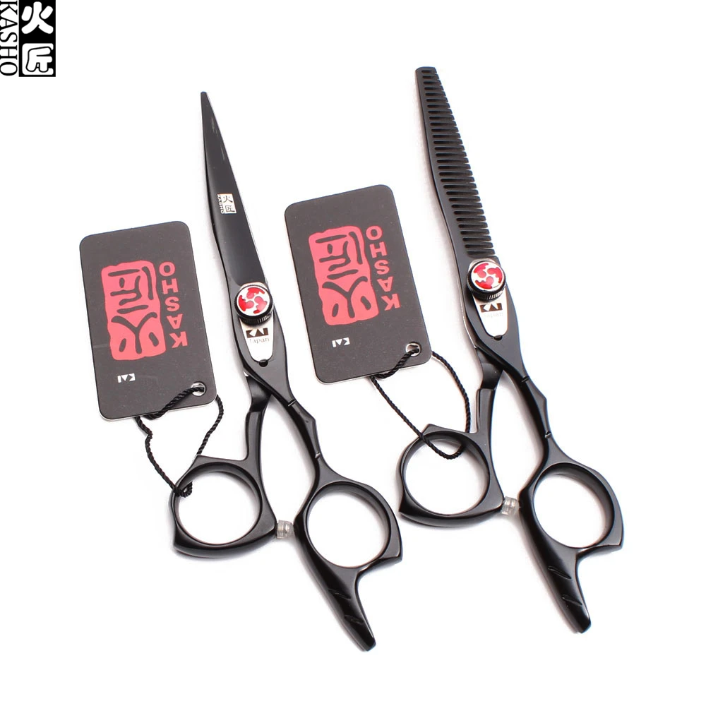 50 шт. H9017 6 0 &quotоптовая продажа Kasho 440C Парикмахерская ножницы филировочные Professional