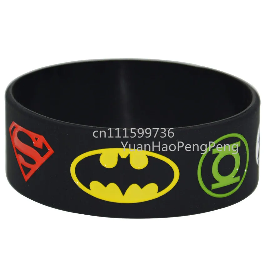 1 шт Новый Лига Справедливости Супермен Зеленый Фонарь флеш браслет|batman