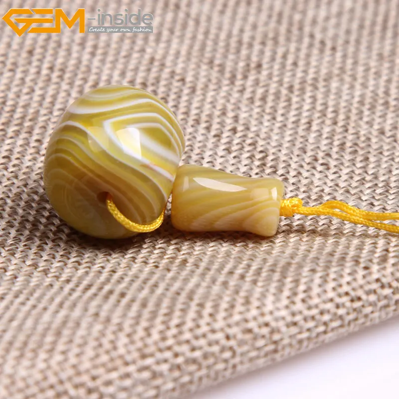Бесплатная доставка! 3 HolesNatural Yellow Botswana Sardonyx Агаты Будда Молитвенные Четки гуру