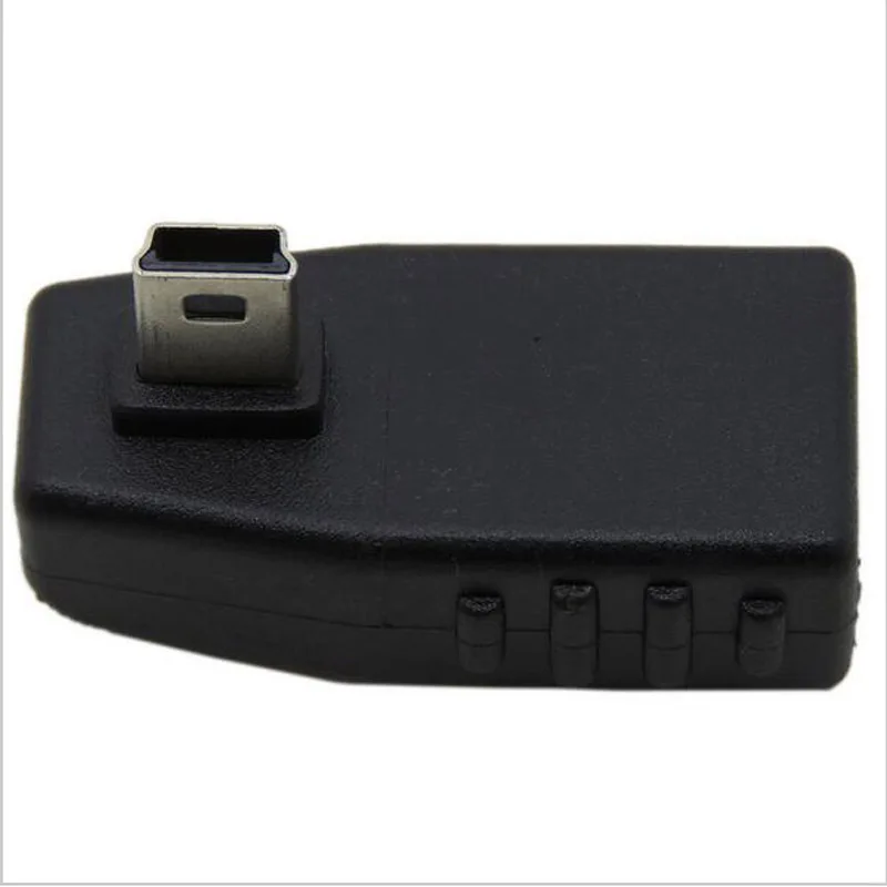 Мини USB 5Pin штекер гнездо 90 градусов угловой преобразователь разъем Синхронизация