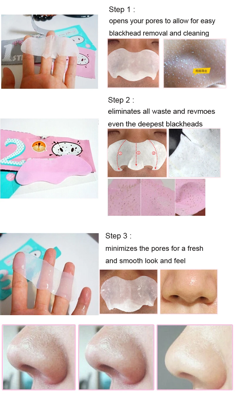 Маска для носа в форме свиньи 3 шт.|beauty mask|nose maskpig nose mask |