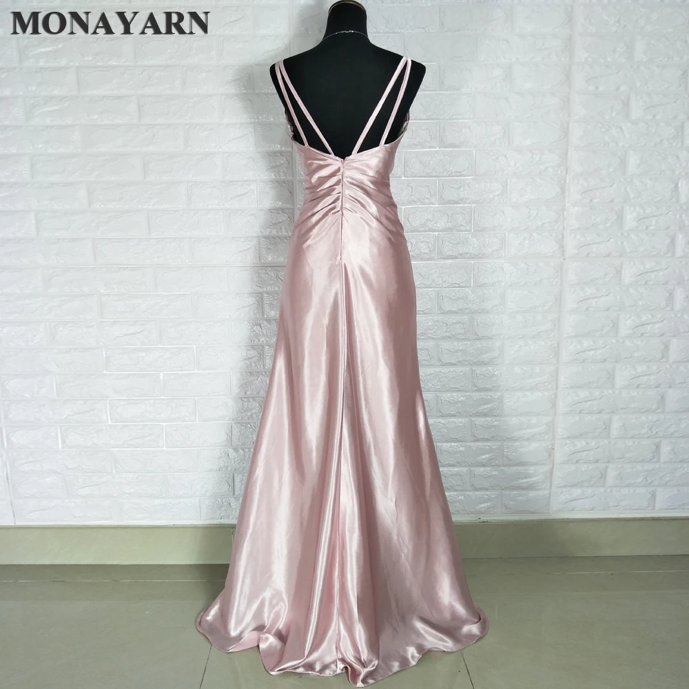 Женское шифоновое вечернее платье с V-образным вырезом