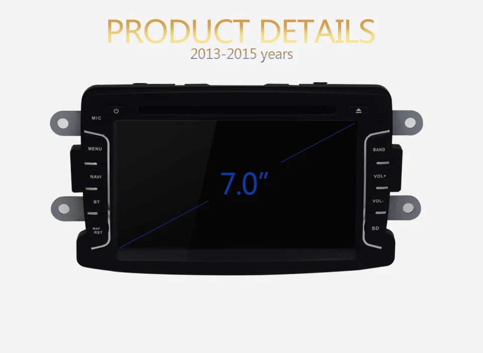 KiriNavi 7," сенсорный дисплей Android 9,1 для RENAULT Dacia/Duster/Logan спортивный автомобиль радио аудио gps навигация Мультимедиа играть