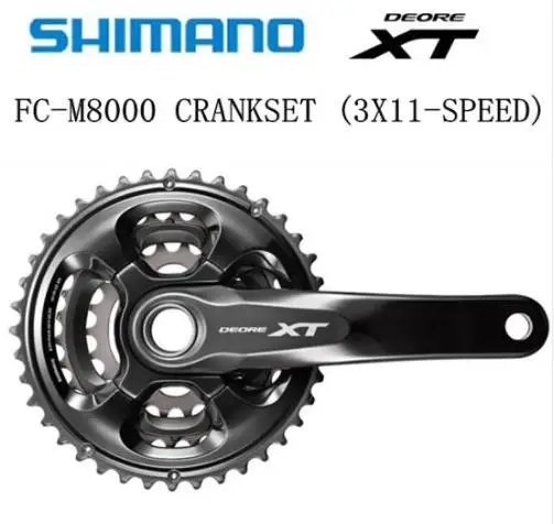 SHIMANO DEORE XT FC M8000 HOLLOWTECH II шатун 3x11 Speed 40 20 22T 170 мм 175 мм|Шатун и передняя звездочка