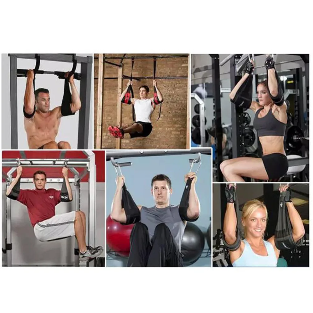 Pellor High Quality Gym Hanging Ab Straps With Quick Locks Fitness Sling Abdominal Maximum load 100 kg | Спорт и развлечения