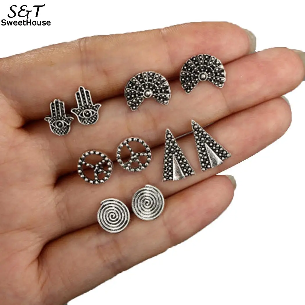 Женские модные геометрические пластиковые жемчужные повседневные серьги с