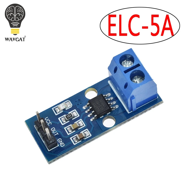 WAVGAT Лидер продаж ACS712 5A 20A 30A диапазон зал Текущий сенсор модуль ACS712 модуль для Arduino 20A - Цвет: ACS712 5A