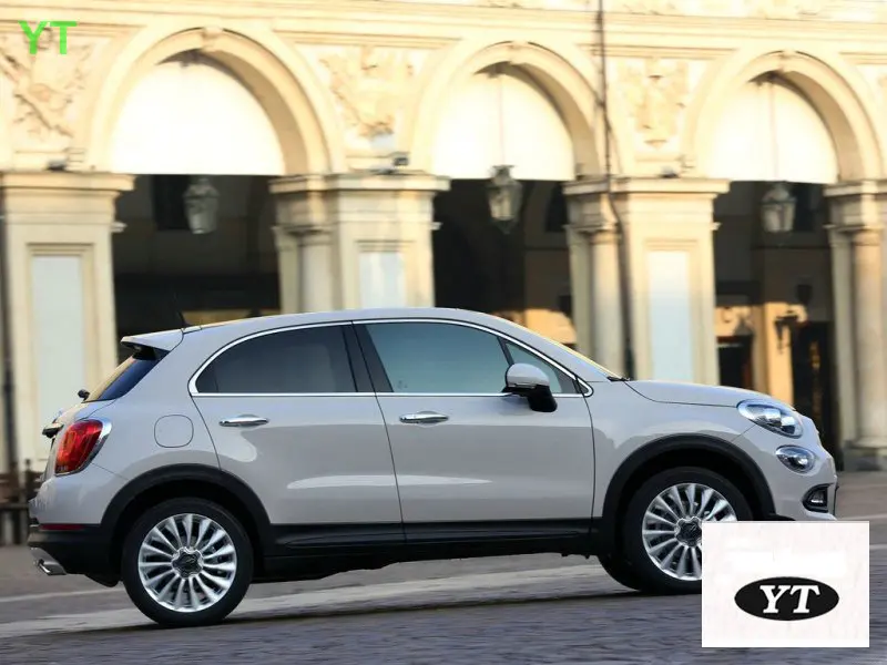 Авто боковой двери формовочная отделка chrome Стайлинг для FIAT 500x2017,4 шт./лот