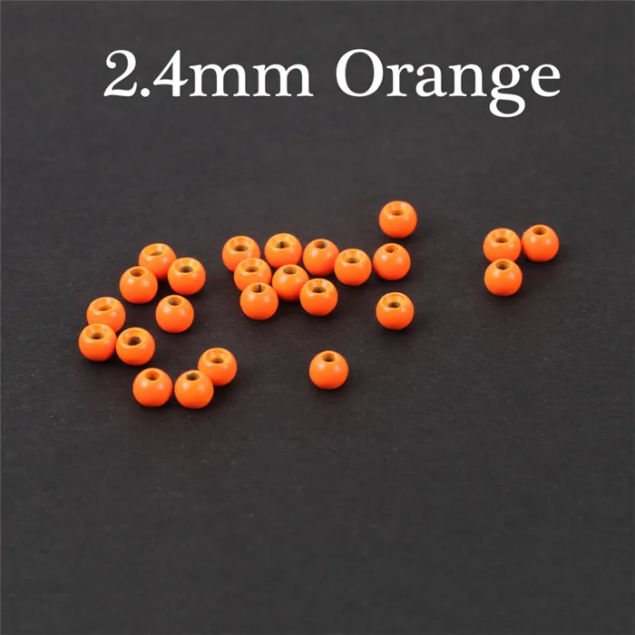 2.4mm Orange Maximumcatch 25 шт./лот 2,0-4,6 мм окрашенный вольфрамовый мухобойка Нимфа мяч бисер мухобойка материал - Цвет: 2.4mm Orange