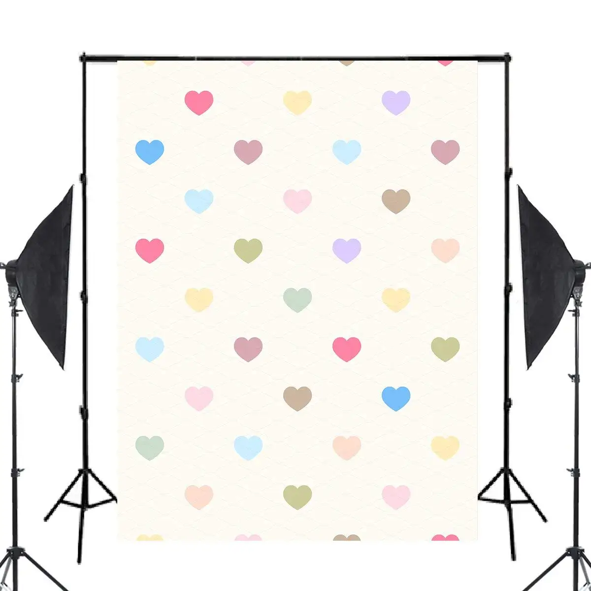 5X7 футов красочный узор в форме сердца фотография фон простой стиль Дети